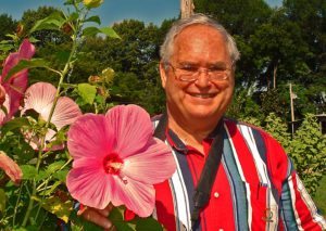 Dr. Jerry Parsons with Hibiscus